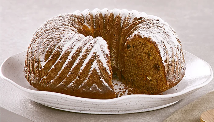 Bolo de Café com nozes