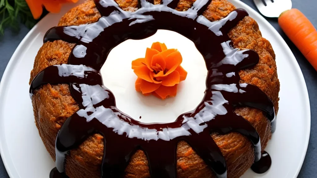 Bolo de Cenoura com Calda de Chocolate