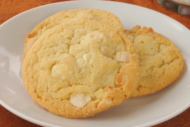 Cookies de Café com Chocolate Branco