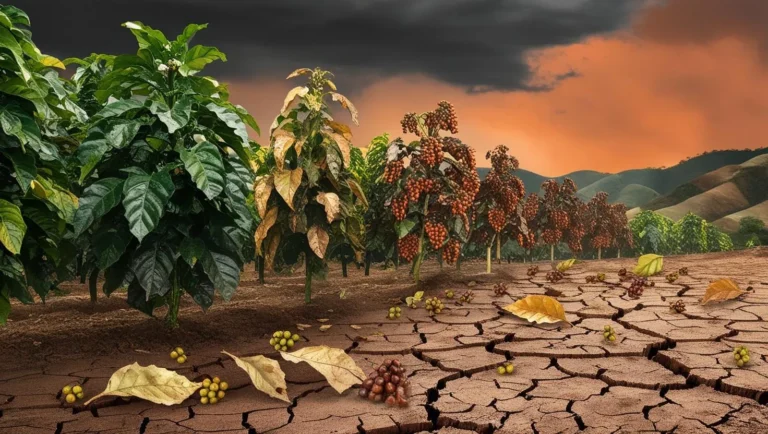 Produção de café afetada pelas condições climáticas