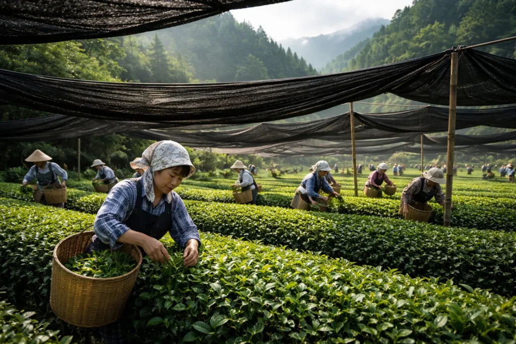 Como o Matcha é Produzido: Etapas do Cultivo à Moagem