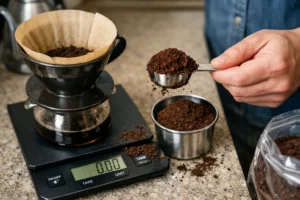 erros ao medir café em casa com colher sem balança prejudicando o sabor da bebida