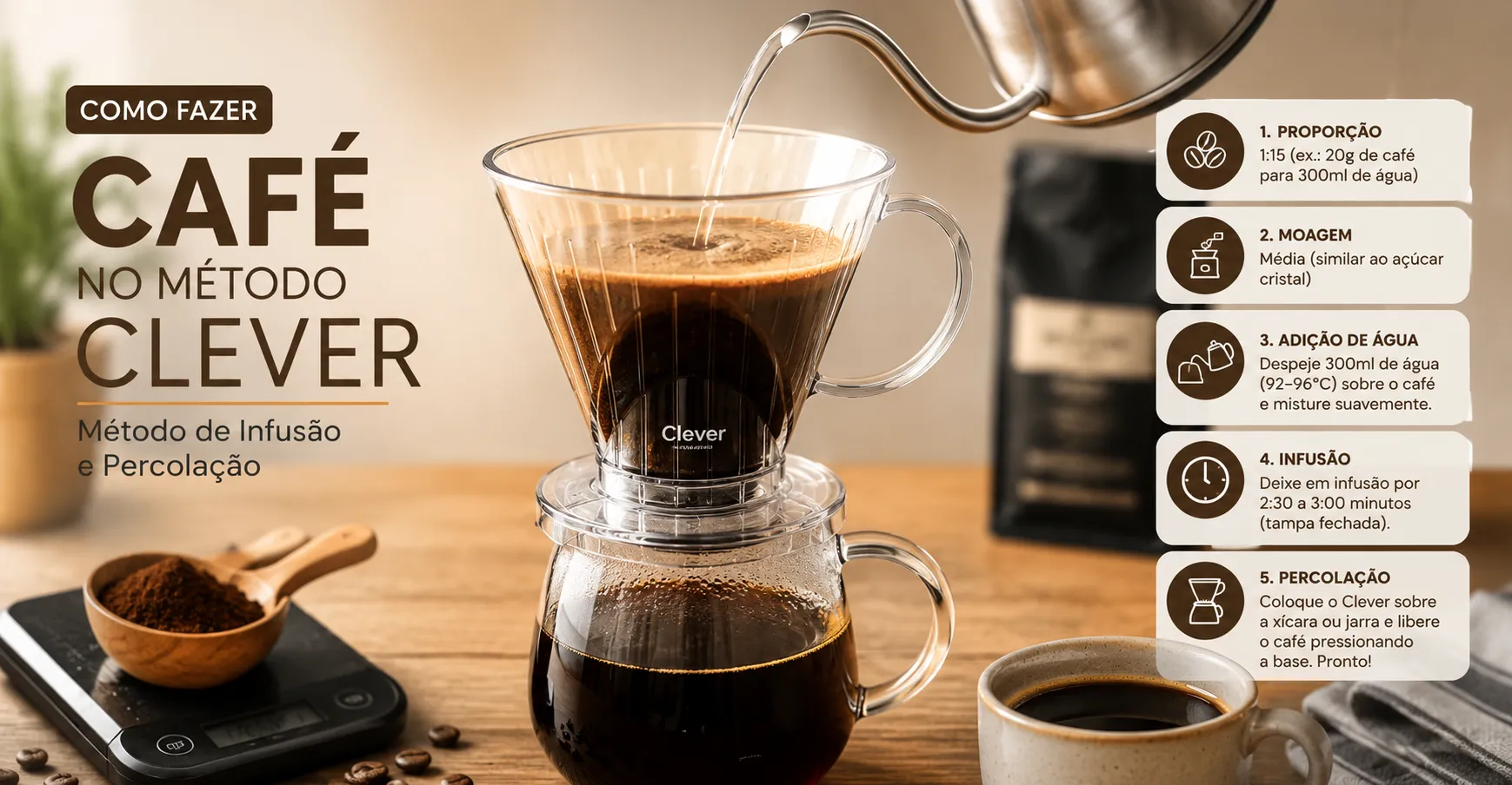 Como Fazer Café no Método Clever: o Segredo de uma Xícara Perfeita
