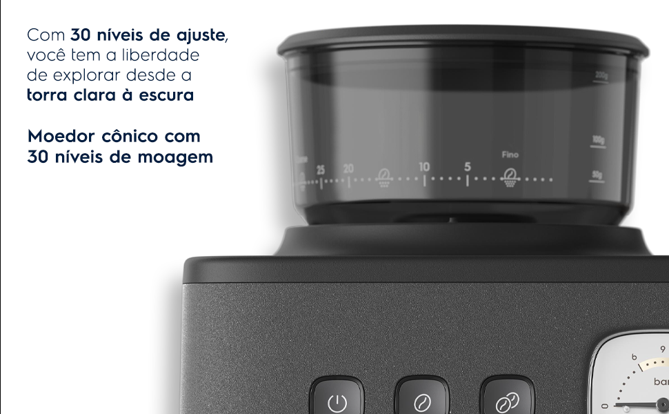 Moedor de grãos integrado